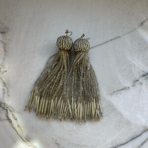 BaubleBar Dangle Beaded Tassel Earrings